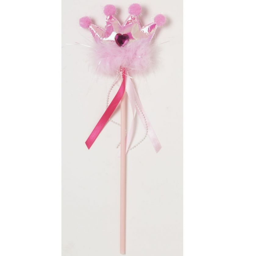 Fairytale Princess Jeweled Marabou Birthday Party Wand  