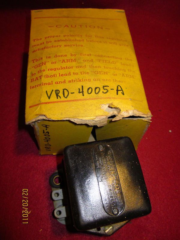 1937 1938 Dodge Truck Voltage Regulator#VRD 4005 A  