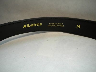 ALBATROS~GENUINE~LEATHER~BELT~MADE~IN~ITALY~NICE~35~M  