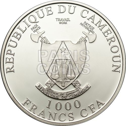   1000 Francs 2011 AMOUR TOUJOURS Love Swans Hologram Silver Coin Proof