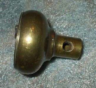 Antique Elks Lodge Emblem Solid Cast Bronze Door Knob Great Condition 