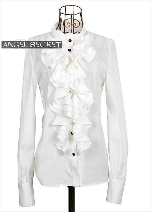 SW6 Lolita gothic punk white corset shirt  