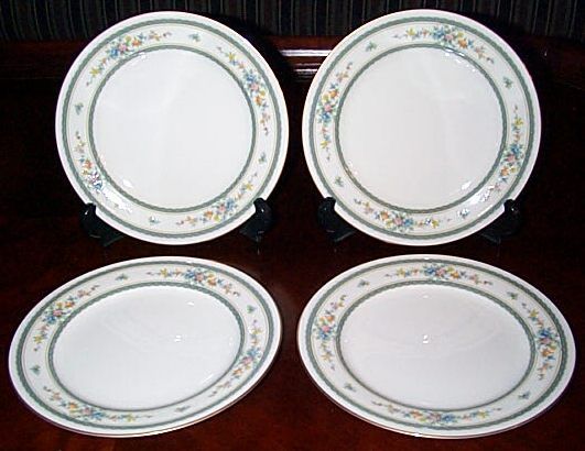 Set (4) NORITAKE Ivory China AMENITY Salad Plates  