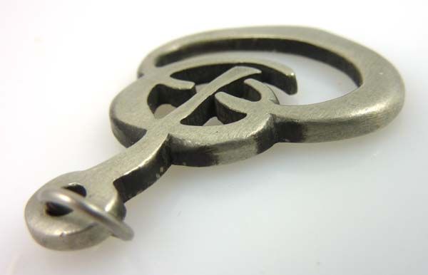 Vintage Sweden Pendant Rune Tennesmed Metal Symbol GREAT  