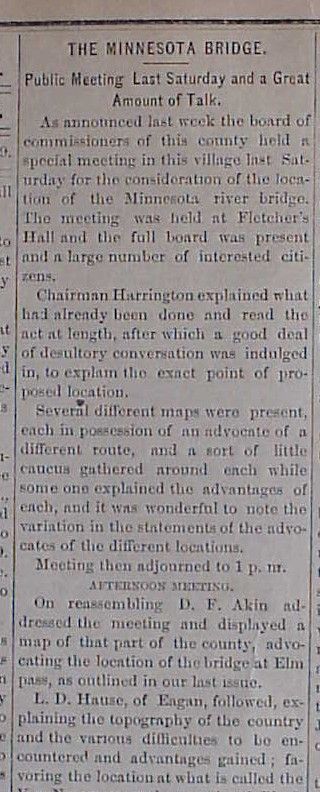 Minnesota is a state whose papers appear not to have survived in great 