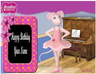 Angelina Ballerina   Edible Cake Topper   $3shipping  