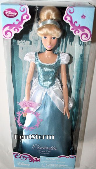   Store Release Princess CINDERELLA Singing Doll W/ UPDO HAIR NEW  