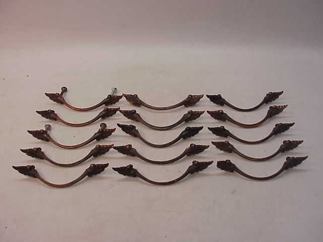 VINTAGE COPPER CABINET DRAWER DOOR PULLS HANDLES~LOT 15  