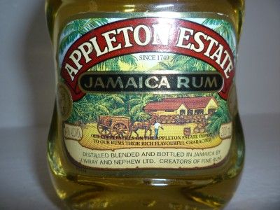 APPLETON ESTATE JAMAICA RUM MINIATURE BOTTLE BACARDI  