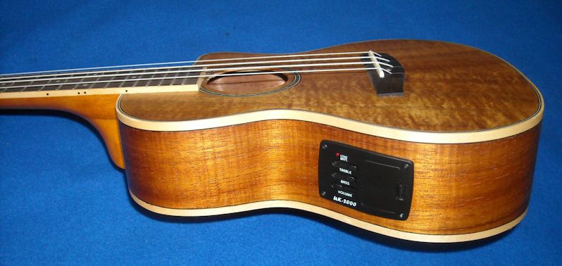 KANALOA KC KCE ELECTRIC CONCERT HAWAIIAN KOA UKULELE  