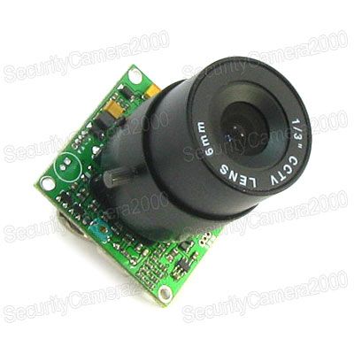 520TVL 1/3 SONY CCD PCB Board Security Camera 6mm Lens  