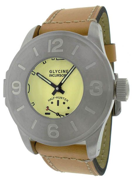 Glycine Incursore Half Hunter Limited Edition Automatic Mens Watch 