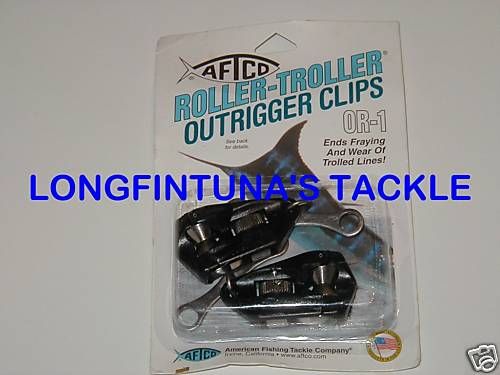 Aftco Roller Troller Outrigger Clips 2 OR 1 PAIR  