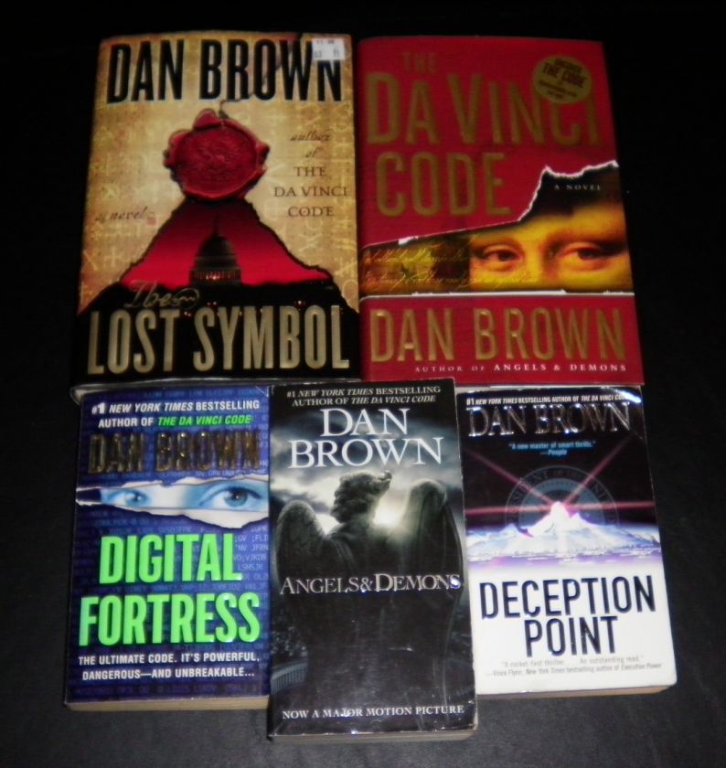   Lot 2HB+3PB Robert Langdon Trilogy 1 1st Ed. + 2 More WE SHIP IN BOXES