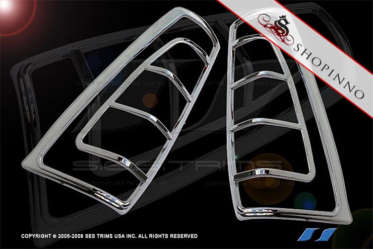 CHEVY AVALANCHE 2002 2006 CHROME TAIL LIGHT COVERS SES  