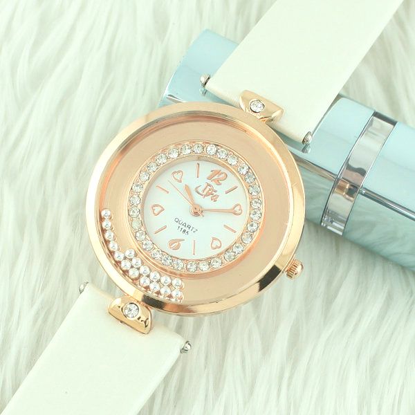 Luster ladys 3 HANDS dfa005b Miss icecream rose gold sweet QUARTZ 