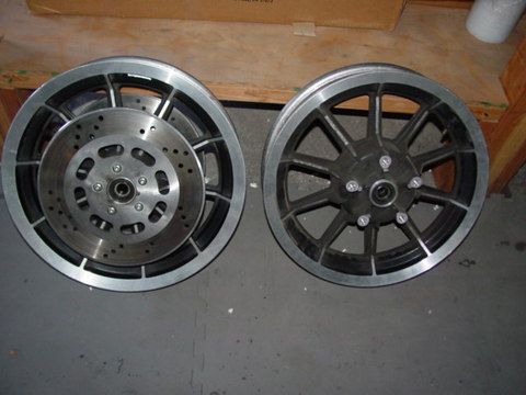 EP7264 Harley FLH mag wheels + rotors FLT FLHS touring  