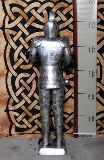 Foot SILVER Suit of Armor Knight   Ball & Chain  