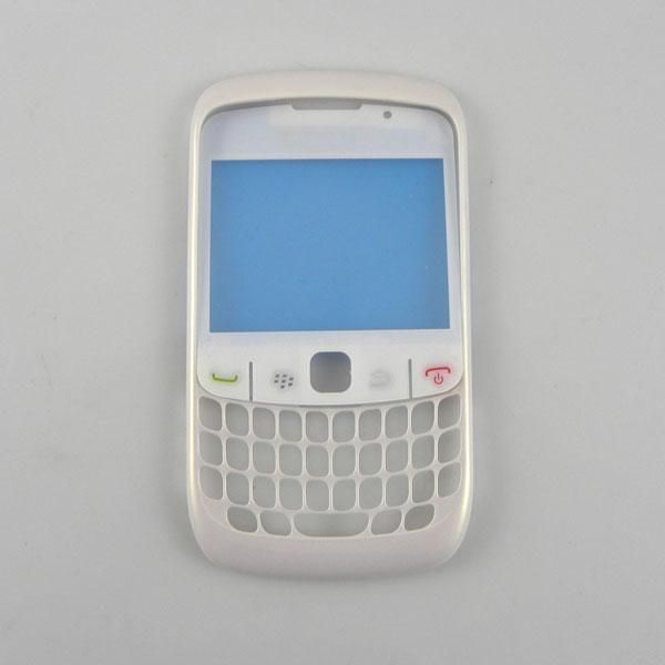 White full Housing Cover+Keypad for BlackBerry 8520  