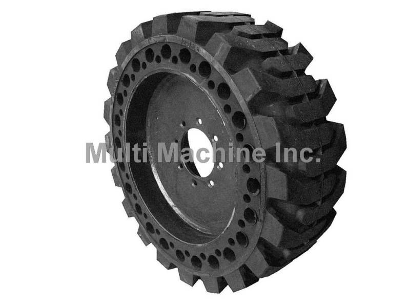 NEW SOLID BOBCAT 10 x 16.5 SKIDSTEER TIRES w/ RIMS  