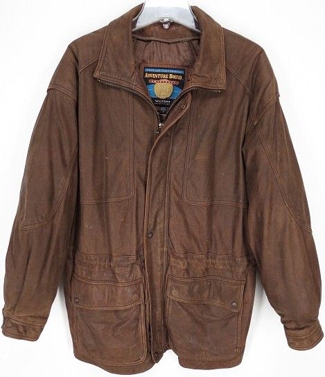   BOUND Vintage WILSON LEATHER Long Barn Coat Motorcycle JACKET Size S