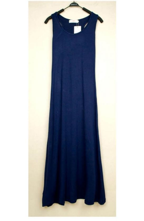 Womens Summer Slim Sleeveless Vest Long Dress Maxi COOL  