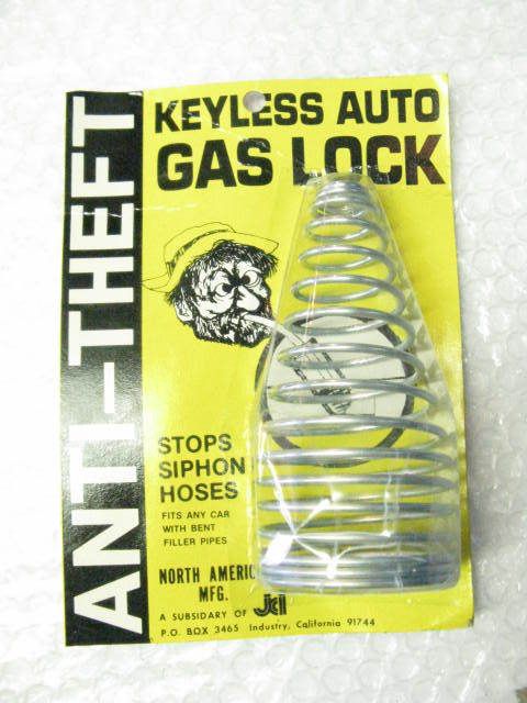 Vintage Keyless auto gas lock theft prevention jci fuel  