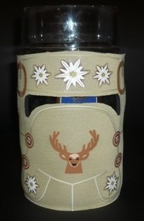 Beer Stein Cooler Lederhosen Design  