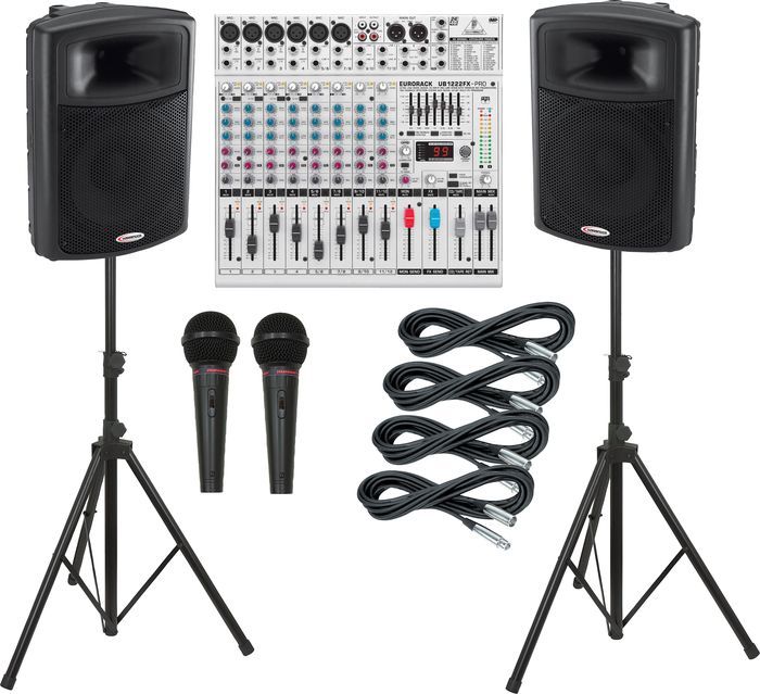 Behringer UB1222FX / Harbinger APS15 PA Package  