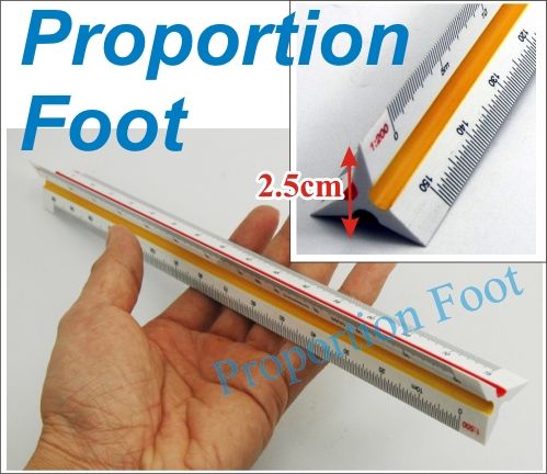 Ruler Proportion Foot scale 3 surface desk stationery  