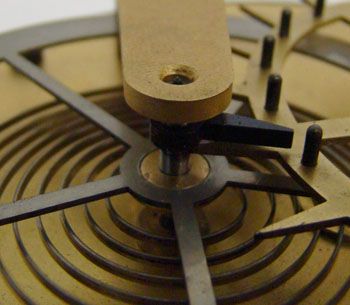 DEMONSTRATIVE BRASS DUPLEX CLOCK ESCAPEMENT MOVEMENT MODEL  