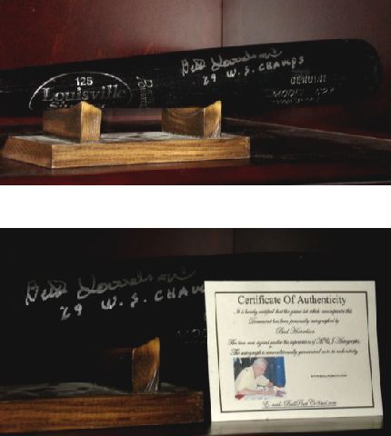 BUD HARRELSON AUTOGRAPHED BAT (NEW YORK METS) W/ PROOF  