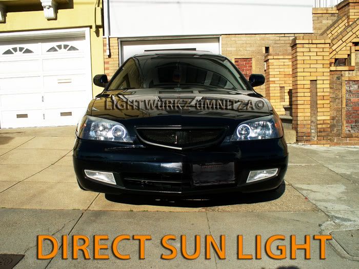 Acura CL 2001 03 headlights ANGEL EYES demon eyes halo LED DRL HID 