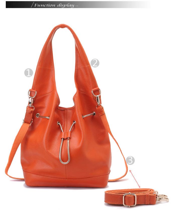   Womens Shoulder Bag Genuine Leather Big Size Handbag Fashion Bag