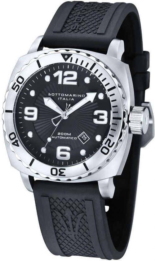 SOTTOMARINO ITALIA SM70082 A BLACK DIAL DIVER 46mm NEW  