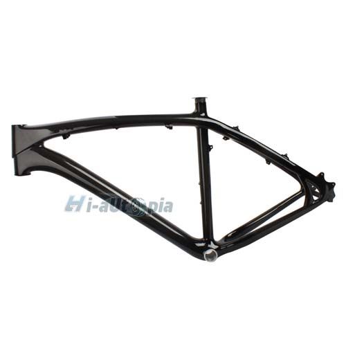 Full Carbon 26er Mountain Bike Bicycle MTB Frame 20 & Fork 52mm Black 