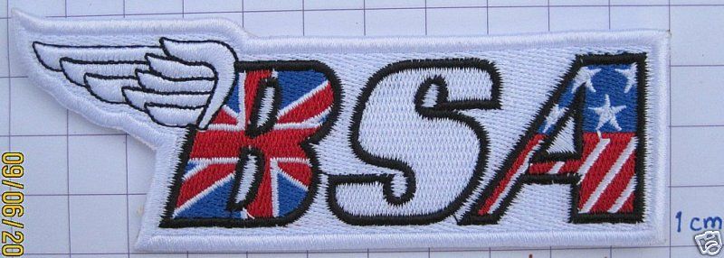 BSA motorcycles patch M20 M21 UK US golden flash klasik  