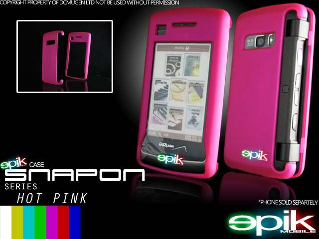 RUBBERIZED Rubber Hard Snap Case LG enV Touch VX11000  