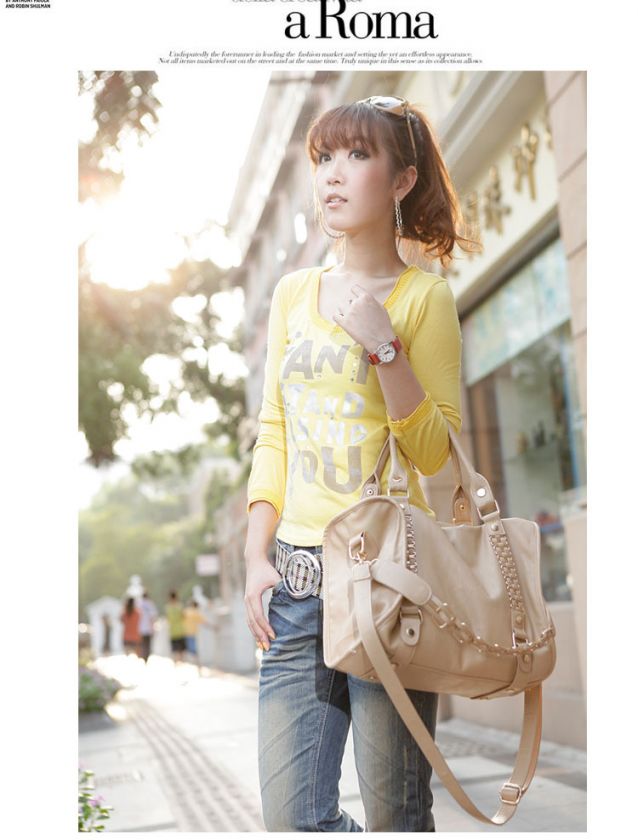 Korean style Lady Hobo PU leather women fashion handbag shoulder bag 