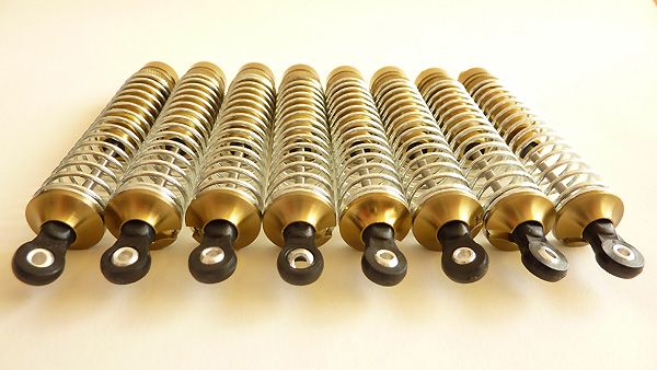 Tamiya Clodbuster Clod Buster Aluminum Shocks (Gold)  