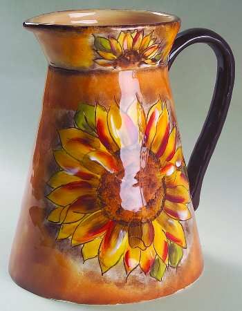 Clay Art TUSCAN SUNFLOWER 84 Oz Pitcher 6704662  