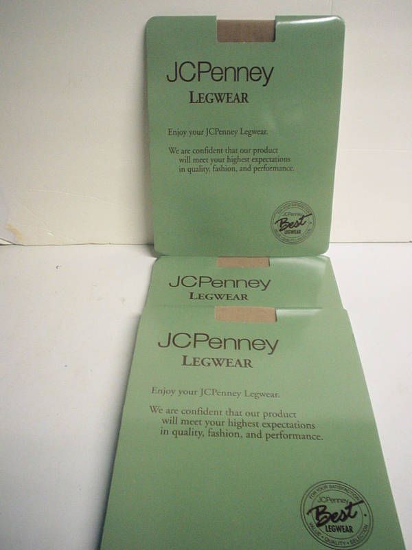 MIP 3 Pair Of JC Penney Legwear Stockings  