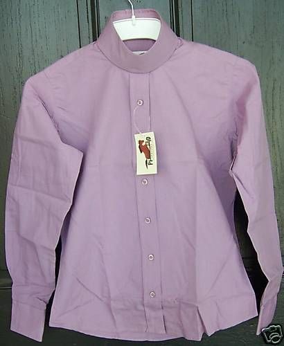 NEW PALE HORSE DESIGNS Classic Purple L/S Show Shirt  