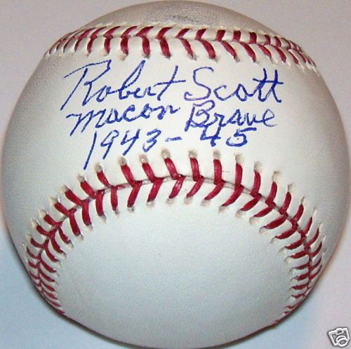 ROBERT SCOTT  NEGRO LEAGUE  MACON BRAVES 1943 45 BALL  