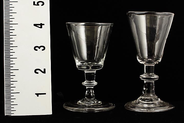 1700s Set of Hand Blown English/Dutch Stemmed Glassware  