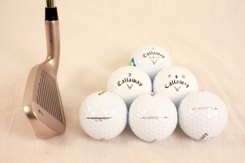   BIG TALL CLUBS 3 PW + SW IRON SET CALLAWAY WARBIRD GOLF BALLS  