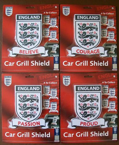 ENGLAND PLASTIC CAR GRILL BADGE / SHIELD Choice of 4  