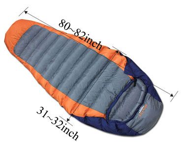 35oz Down Professional Sleeping Bag Premium Fabric  