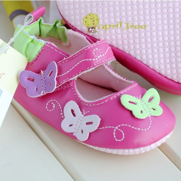 Pink Toddler Baby Girl shoes Mary Janes soft soled(E16E)10 15M  