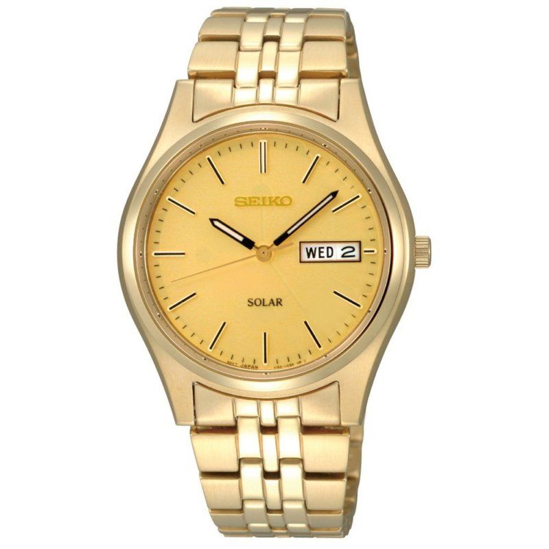  gold tone solar champagne dial watch sne036 watch information brand 